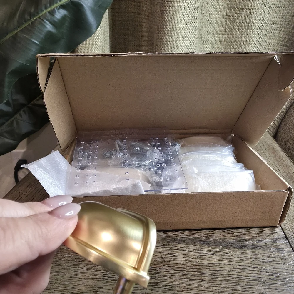 Gold Half-Moon Cabinet Pull Handle - Home Party Supplies Qty 10 3